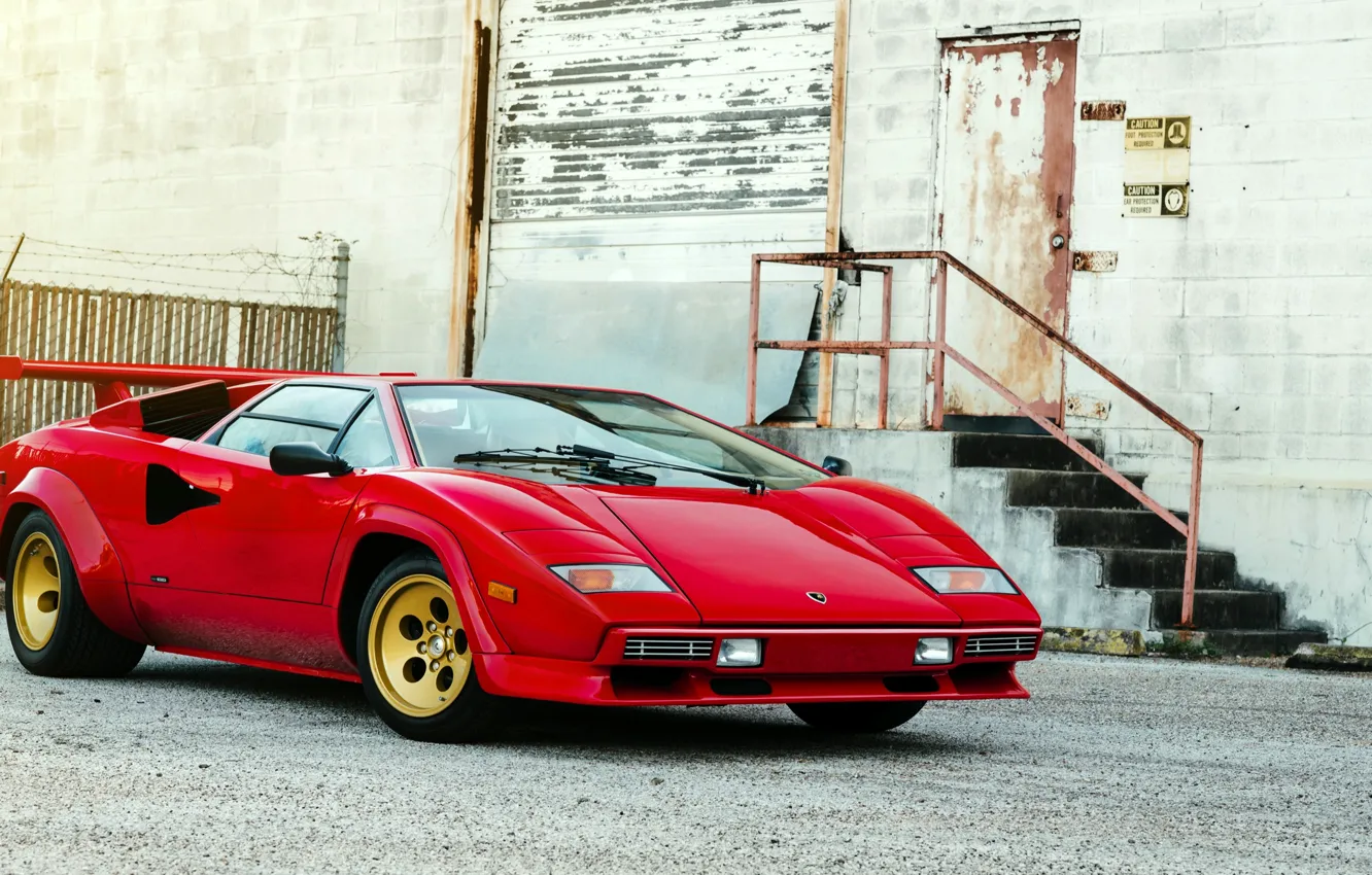 Фото обои Lamborghini, ламборджини, Countach, Bertone, 1982, LP5000 S