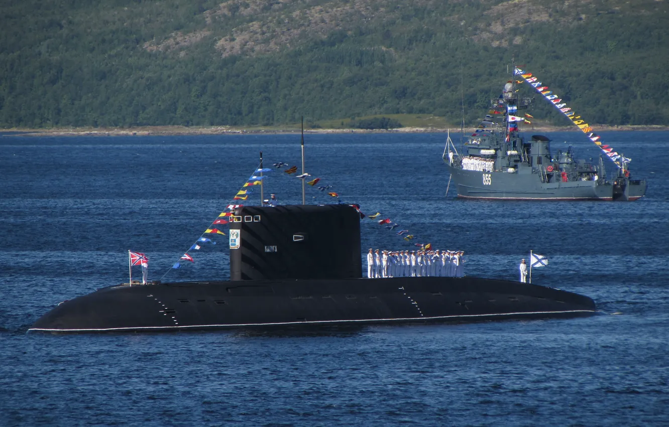 Фото обои субмарина, проект 877, день вмф, дизельная подводная лодка
