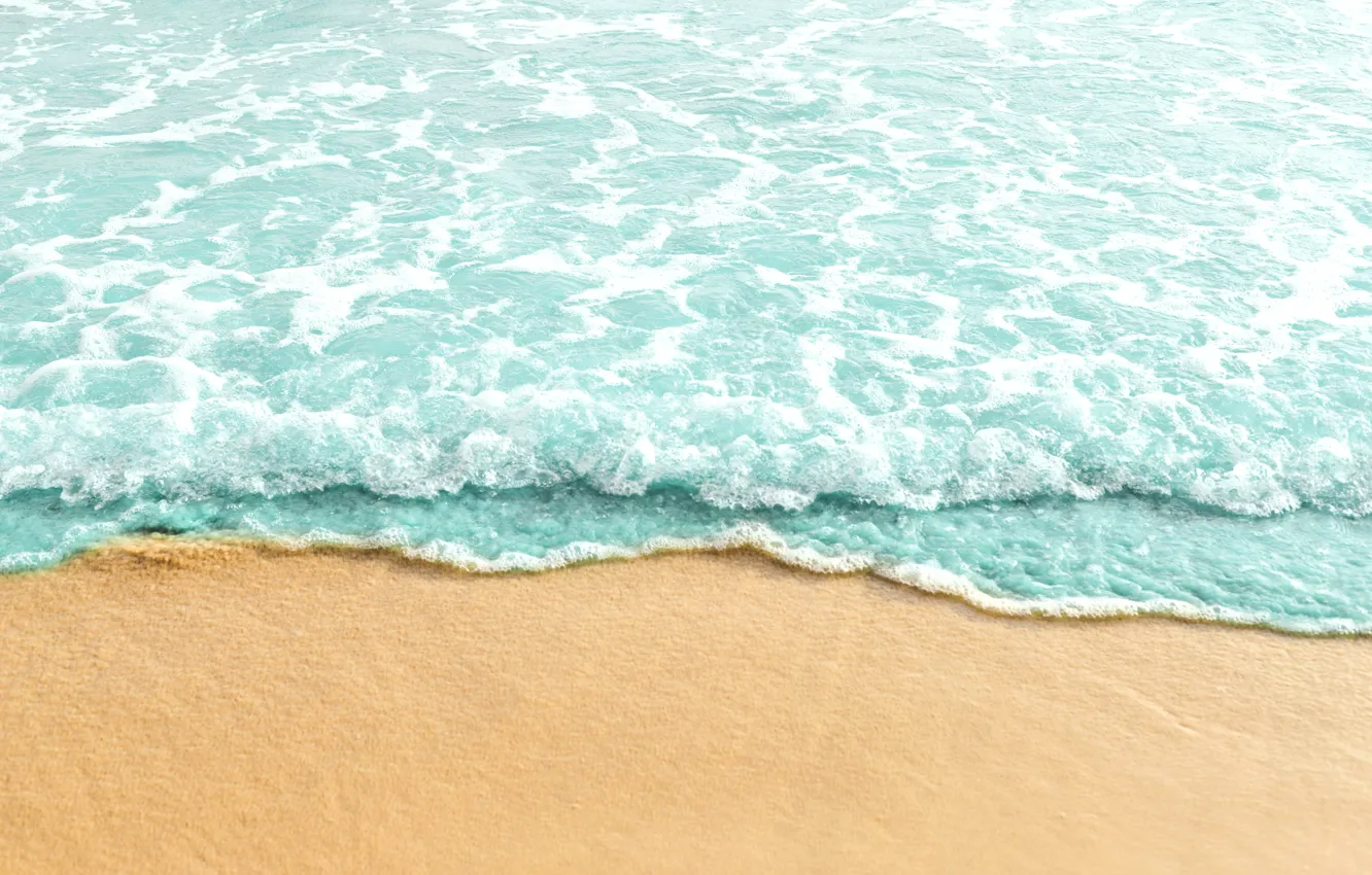 Фото обои песок, море, волны, пляж, лето, summer, beach, sea