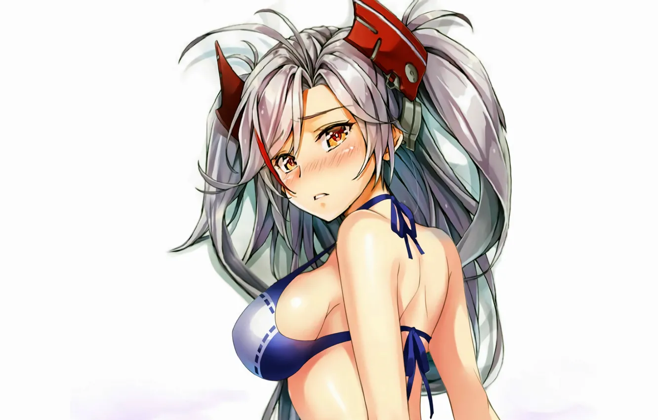 Фото обои girl, sexy, cleavage, long hair, boobs, anime, beautiful, pretty