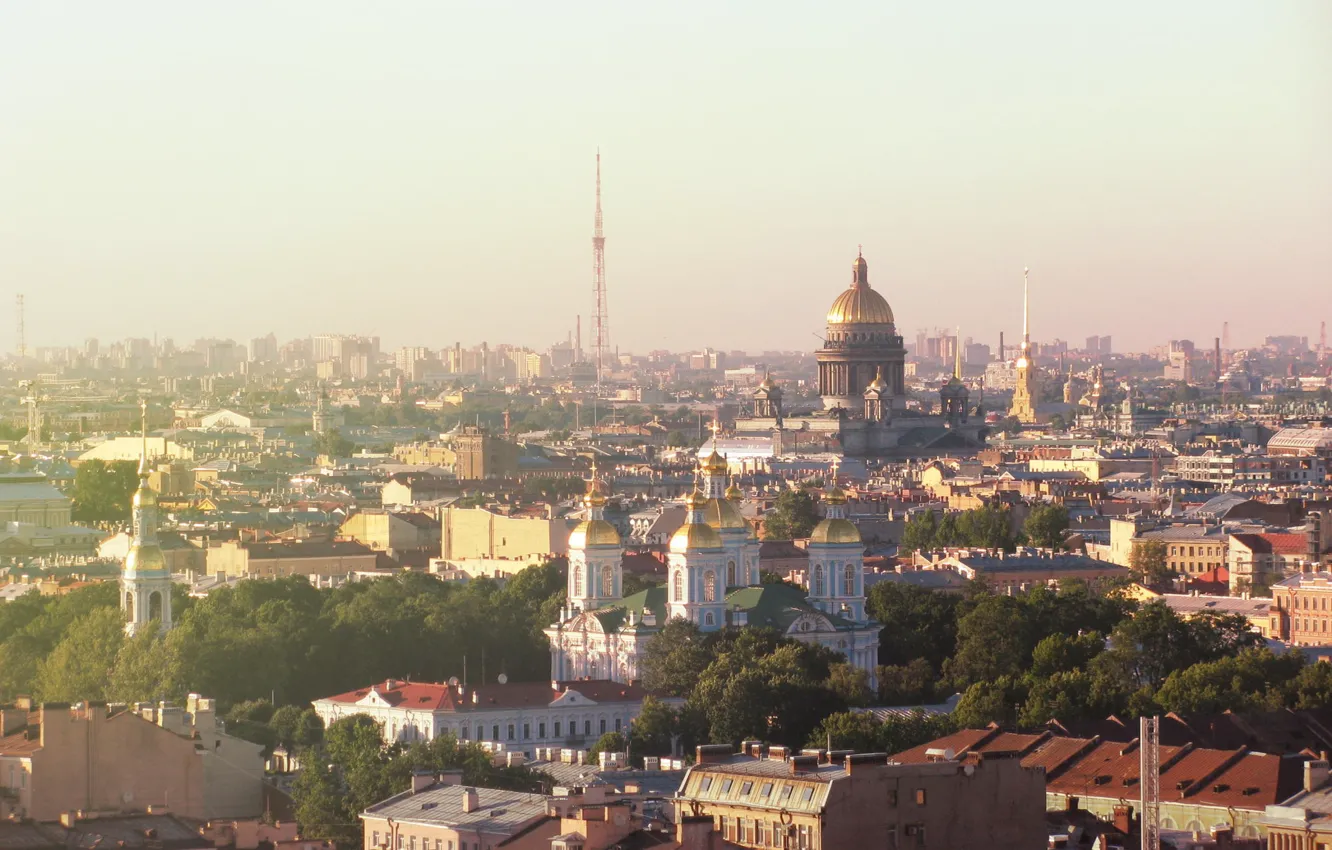 Фото обои здания, дома, Питер, крыши, Санкт-Петербург, Россия, Russia, спб