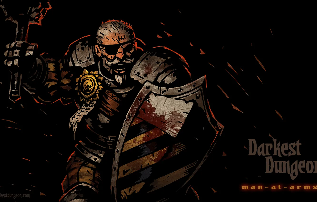 Фото обои RPG, Darkest Dungeon, Red Hook Studios, Man-at-arms