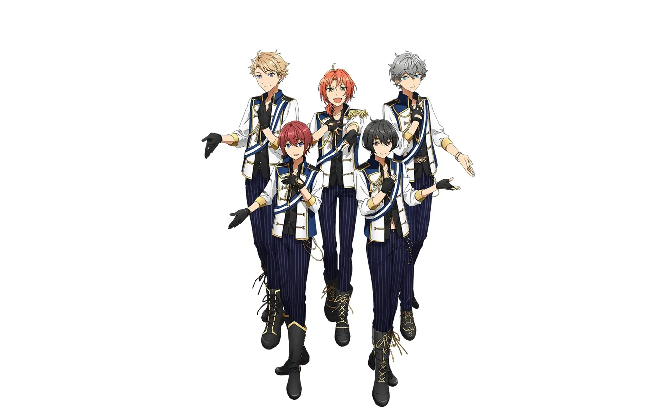 Фото обои Knights, Ensemble Stars!, Official Art, Tsukinaga Leo, Sakuma Ritsu, Sena Izumi, Narukami Arashi, Suou Tsukasa