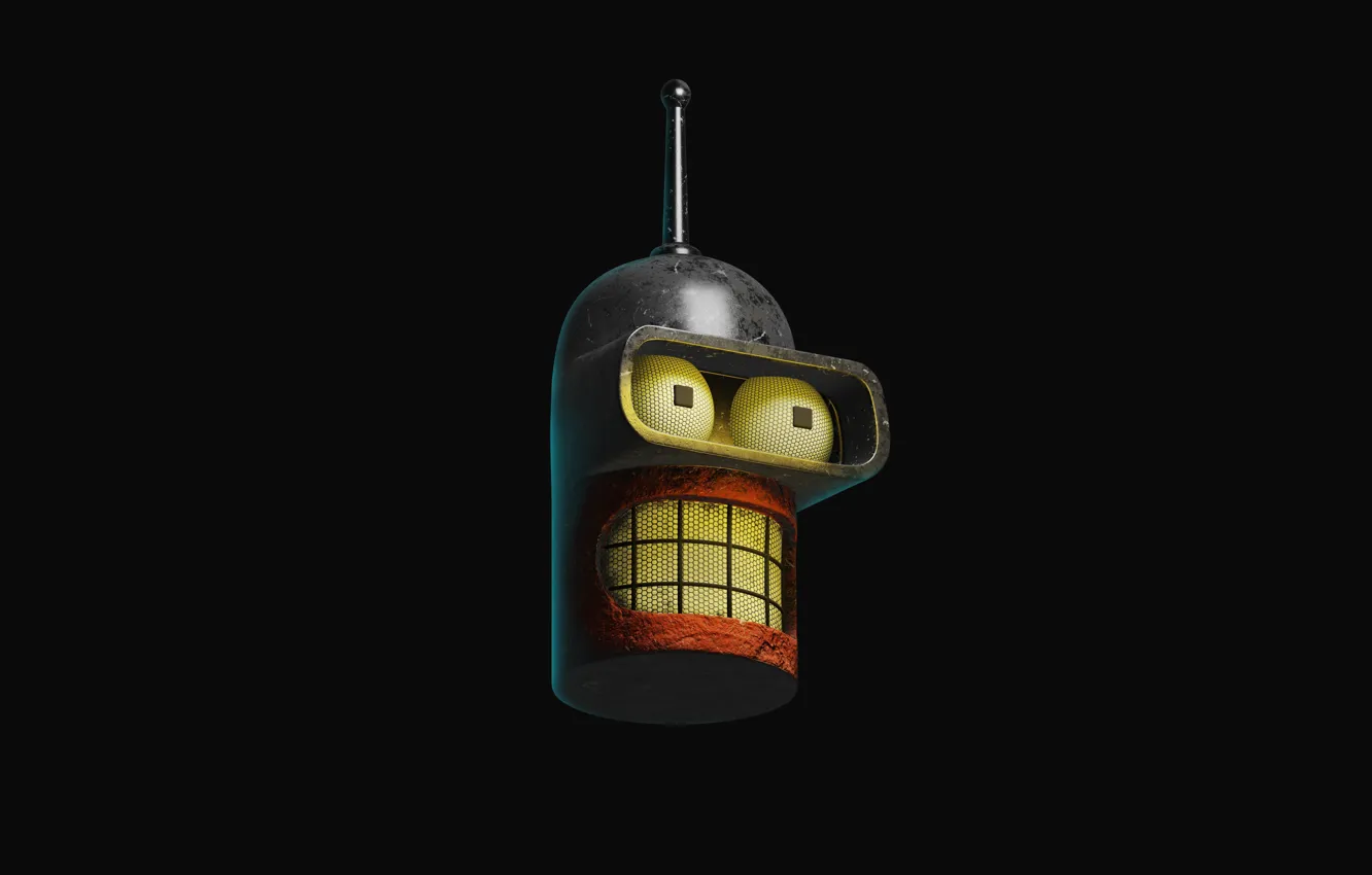 Фото обои Futurama, Bender, blender, Blender3d