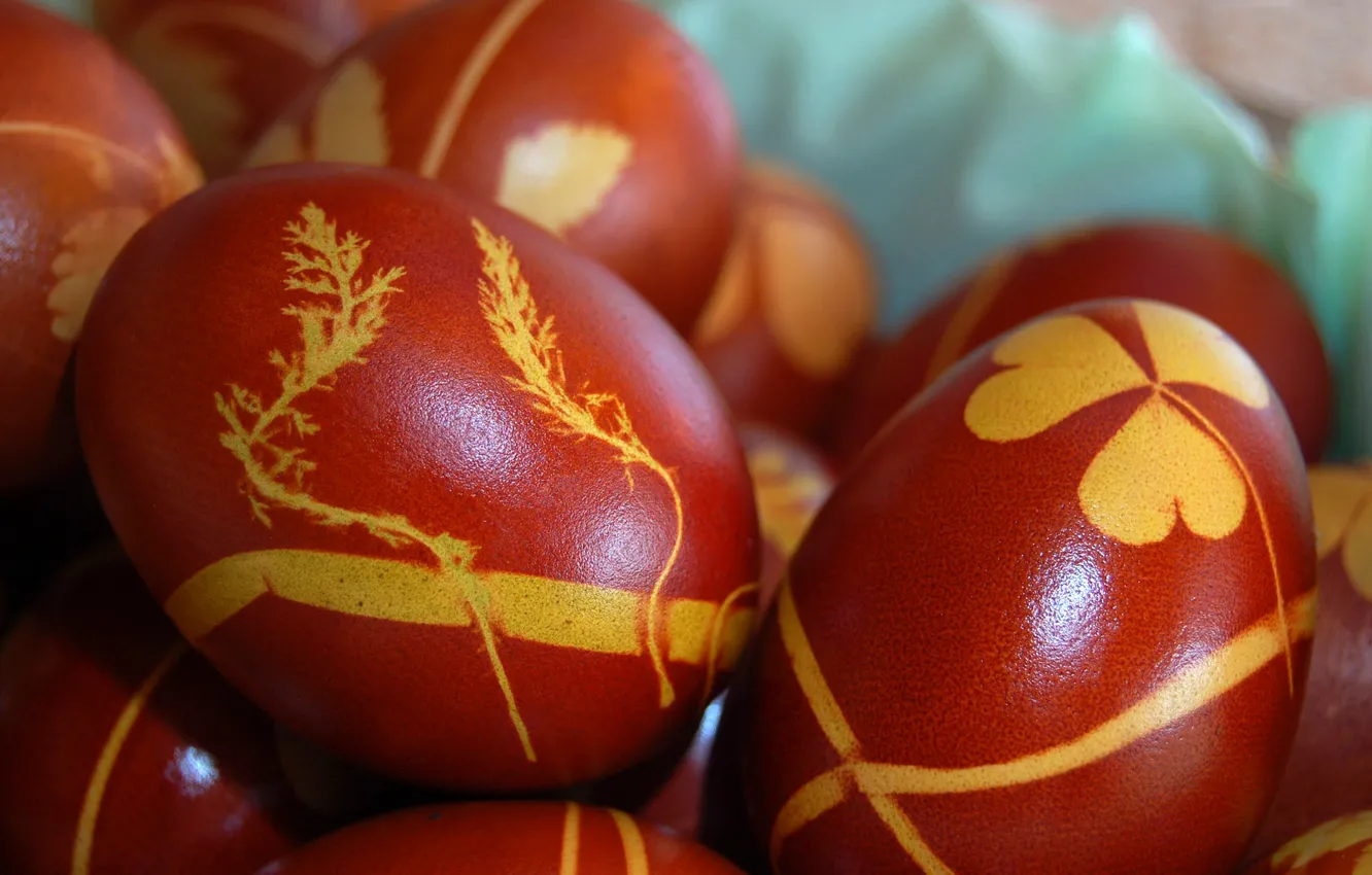 Фото обои узор, яйца, Пасха, воскресение, крашенка