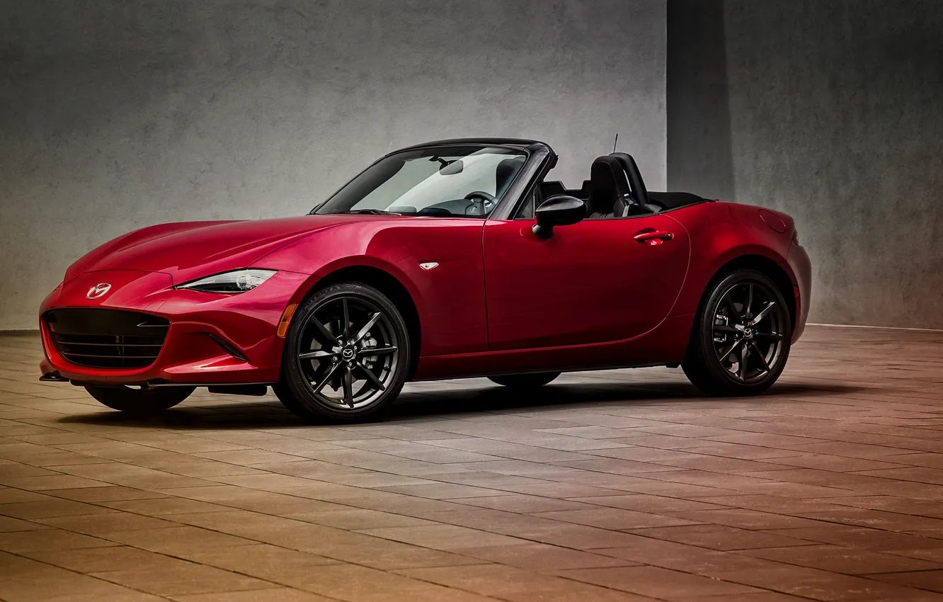 Фото обои Mazda, Miata, мазда, US-spec, MX-5, 2015