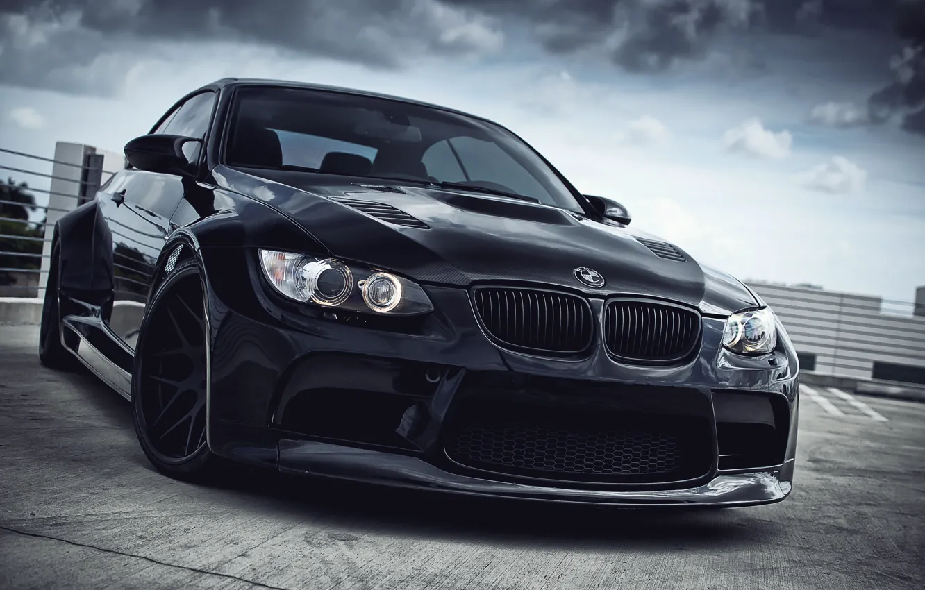 Фото обои чёрный, bmw, бмв, wheels, black, e93, дневной свет