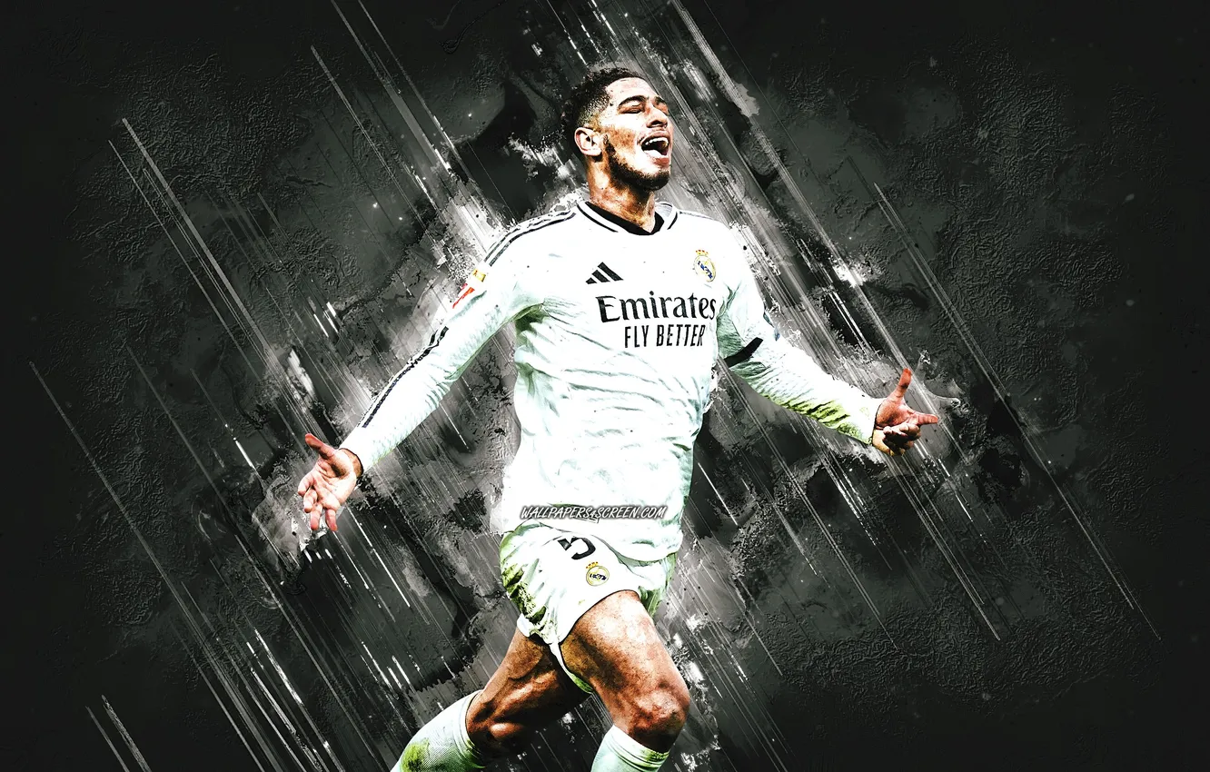 Фото обои Football, Real Madrid, Soccer, Hala Madrid, Real Madrid CF, Bellingham, Madridista, Jude