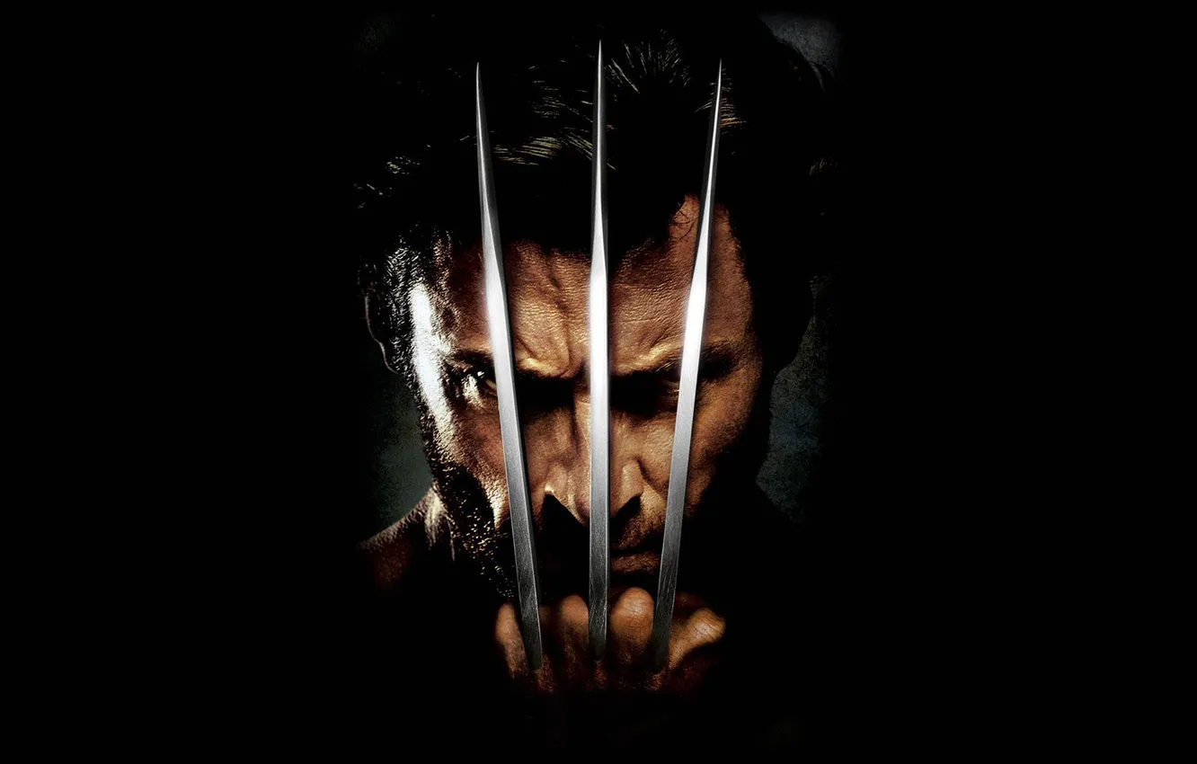 Фото обои металл, когти, ножи, Wolverine, X-Men, росомаха