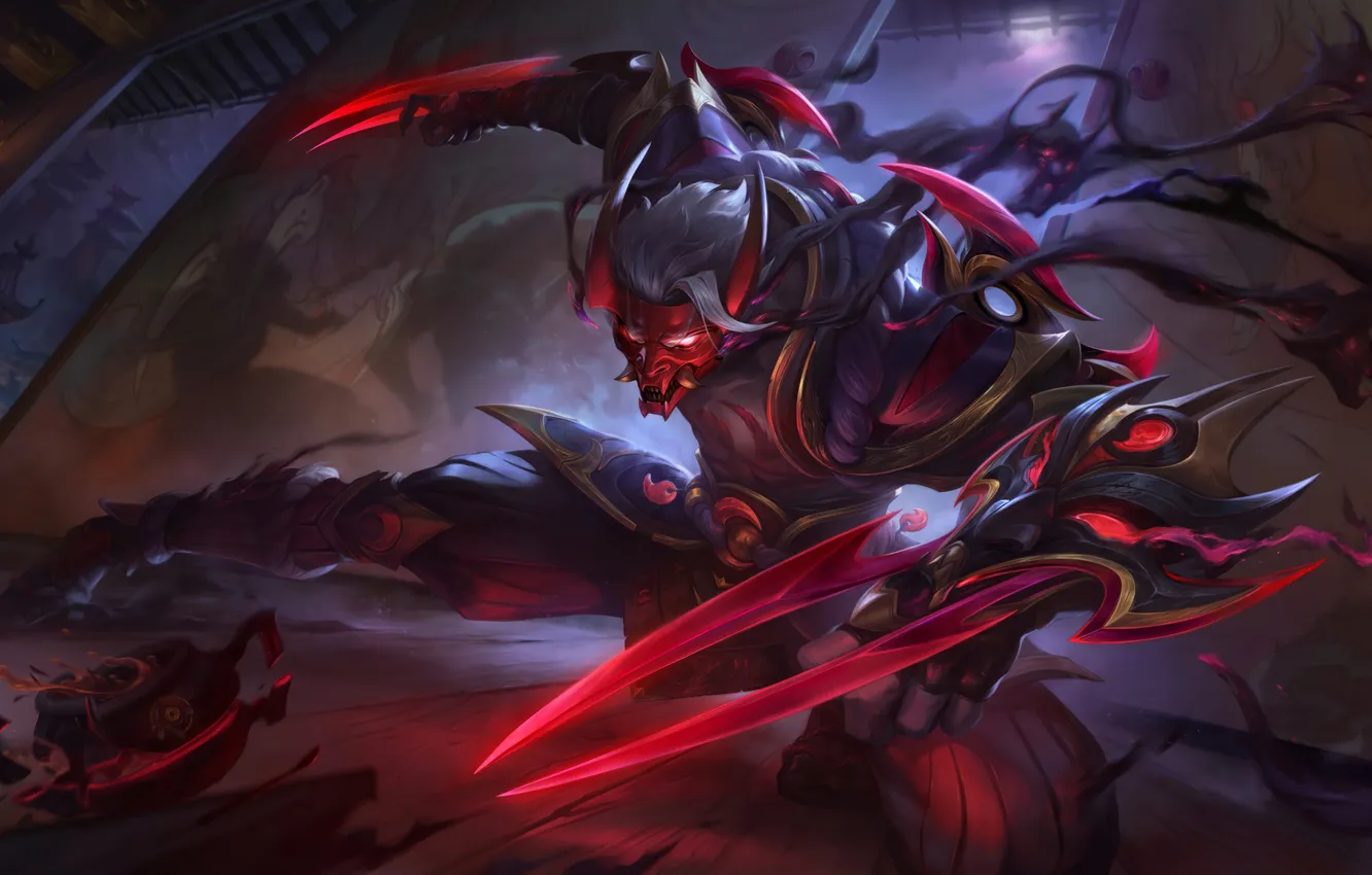 Фото обои Art, League of Legends, Skin, LoL, Zed, Blood Moon