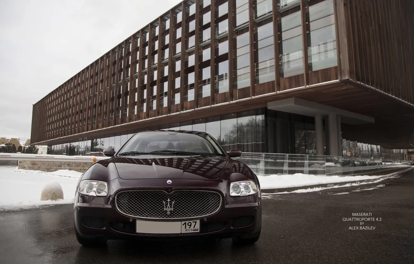 Фото обои машина, фары, Maserati, Quattroporte, фотограф, auto, photography, photographer