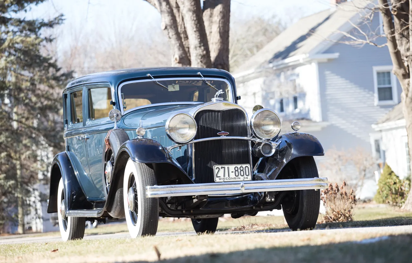 Фото обои Lincoln, ретро, 1932, passenger Sedan by Murray, Model KA 5