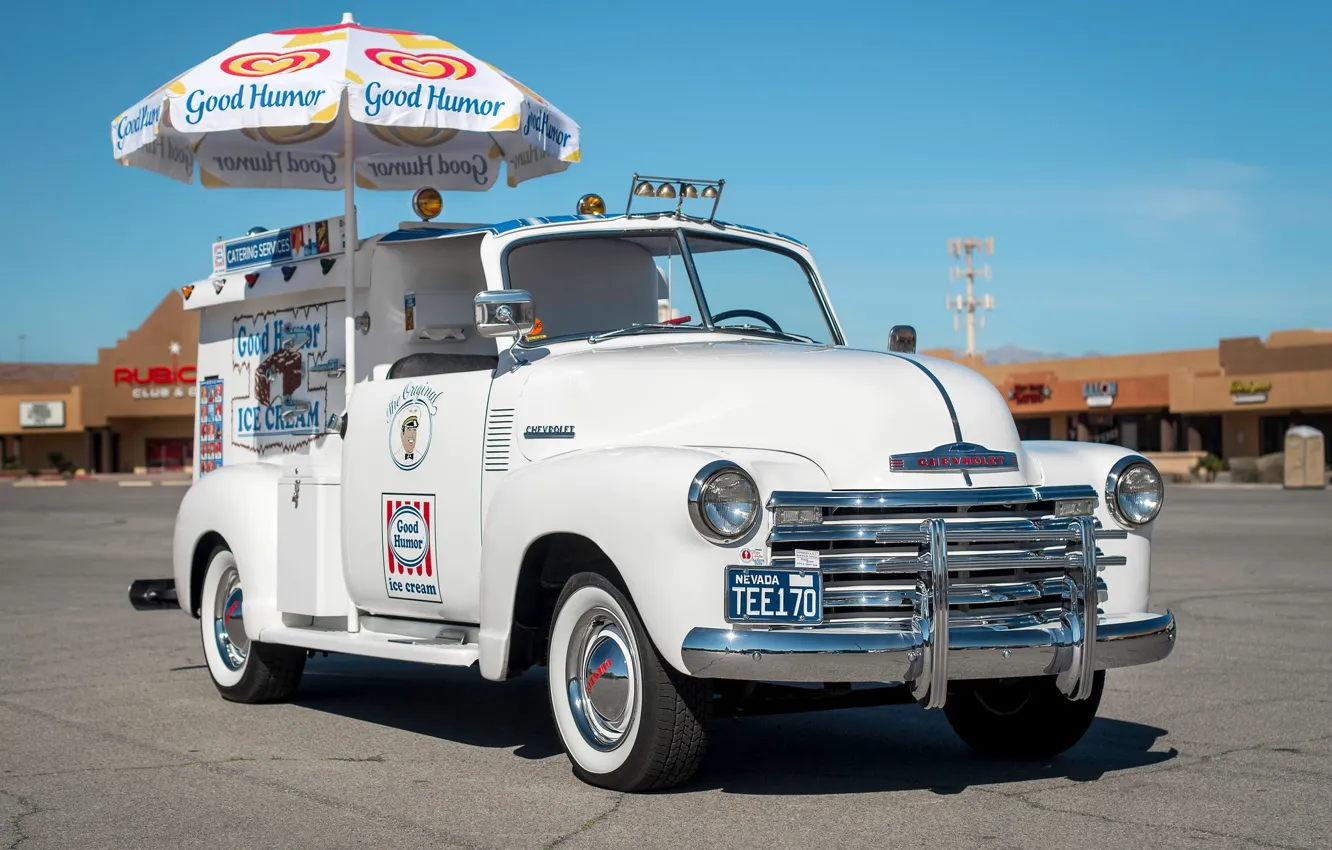 Фото обои Chevy, Truck, Ice Cream, 1952