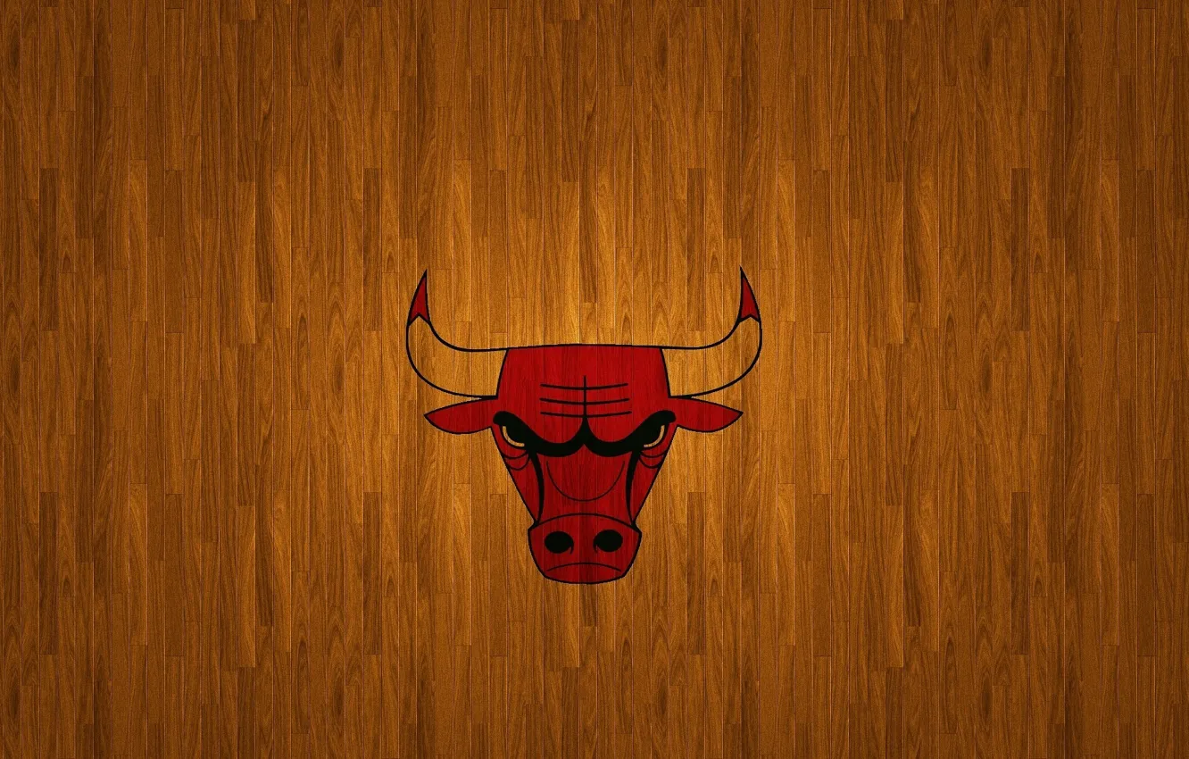 Фото обои дерево, логотип, лого, баскетбол, Logo, wood, nba, Чикаго Буллз