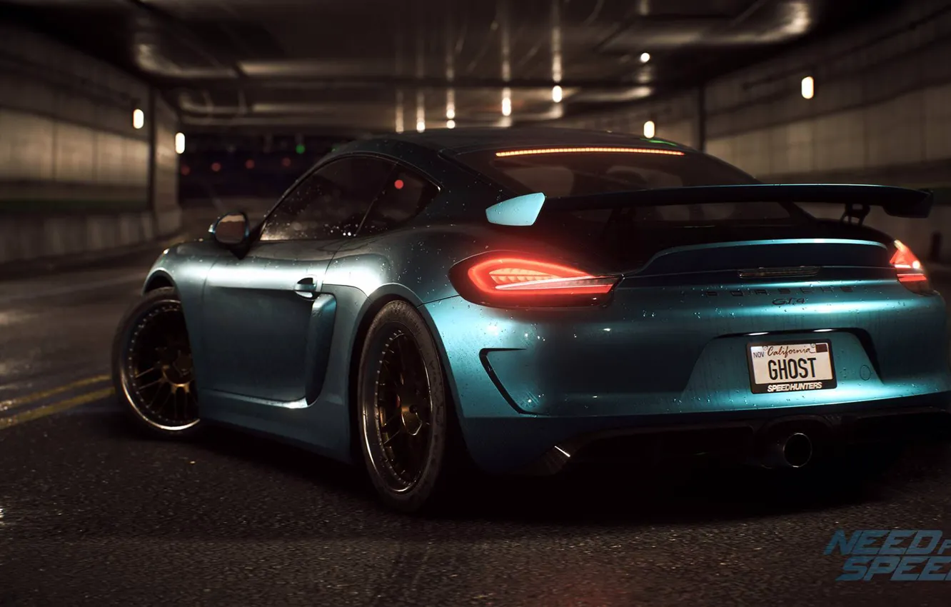 Фото обои тюнинг, Porsche, Cayman, Need For Speed 2015