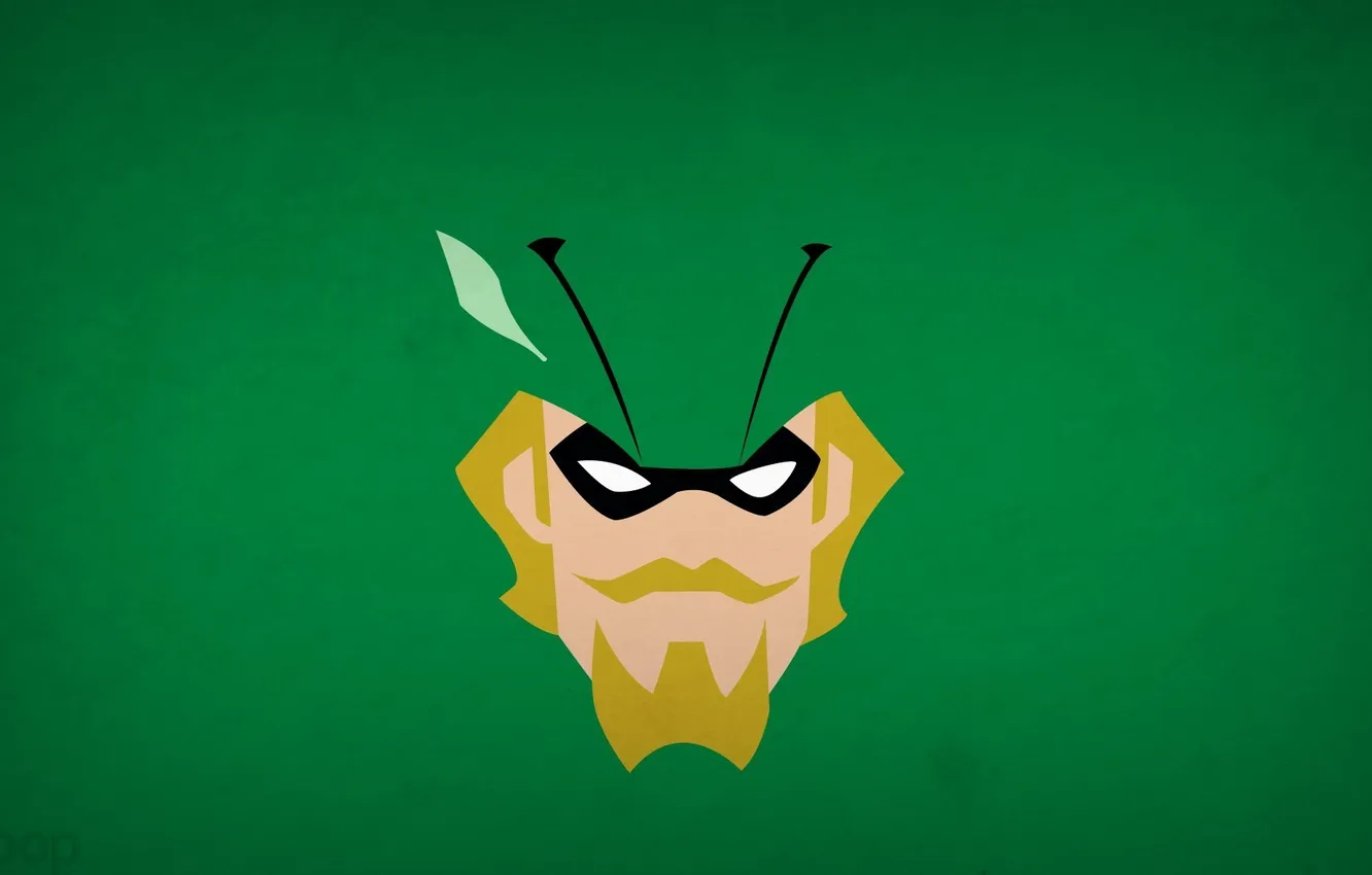 Фото обои минимализм, Green Arrow, blo0p, Justice League