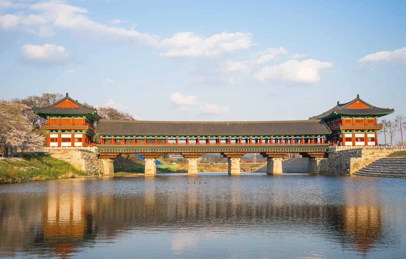 Фото обои city, building, attraction, temple, south, heritage, culture, gyeongju