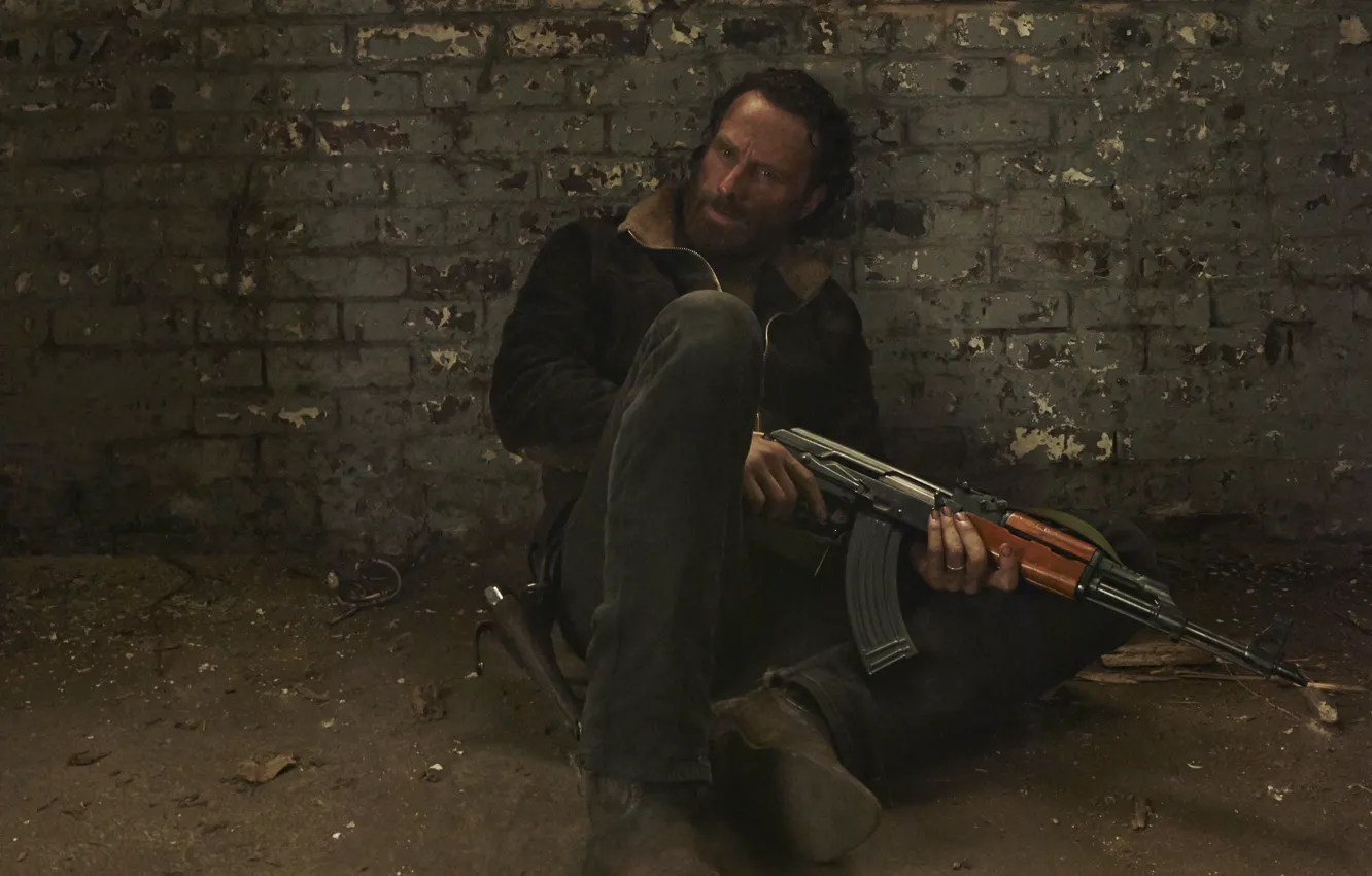 Фото обои The Walking Dead, Rick Grimes, Ходячие мертвецы, Andrew Lincoln, Эндрю Линкольн