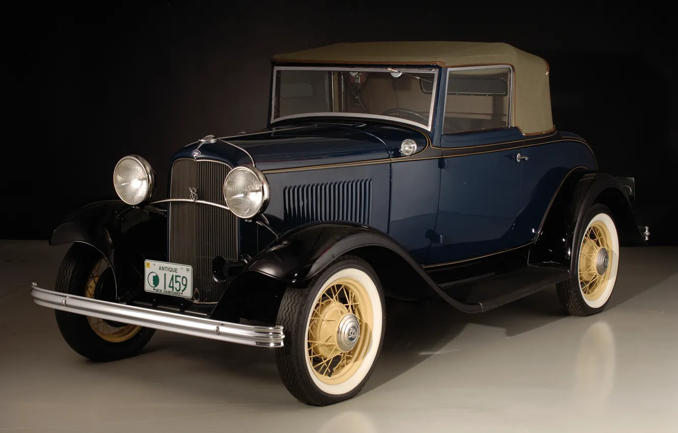 Фото обои авто, ретро, Ford, 1932, Cabriolet, V8