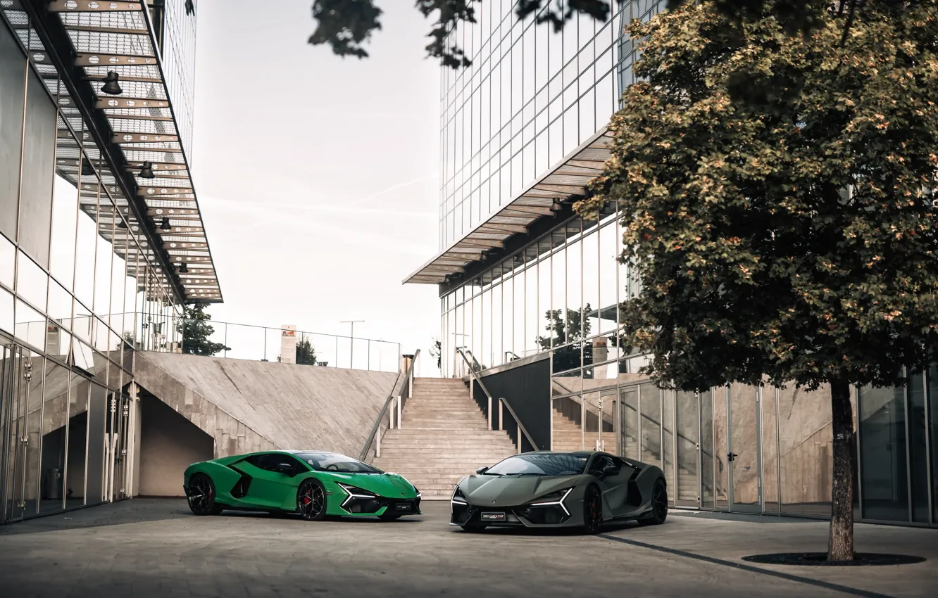 Фото обои green, Lamborghini, grey, Revuelto, Lamborghini Revuelto