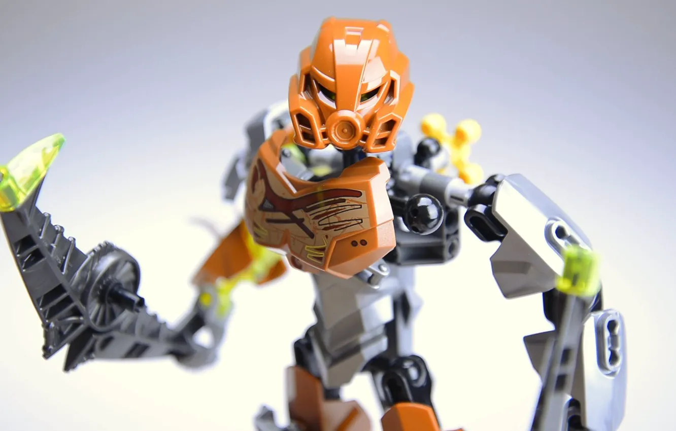 Фото обои lego, лего, бионикл, повелитель камня, похату, 70785, master of stone, bionicle