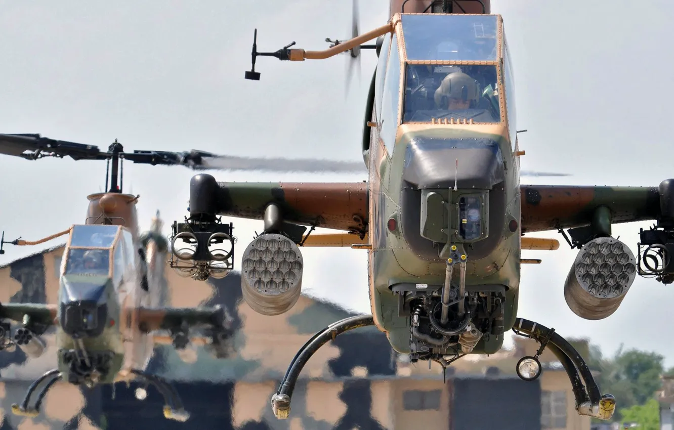 Фото обои Cobra, Bell, AH-1, американский ударный вертолёт, противотанковый вертолёт, Корпуса армейской авиации Пакистана