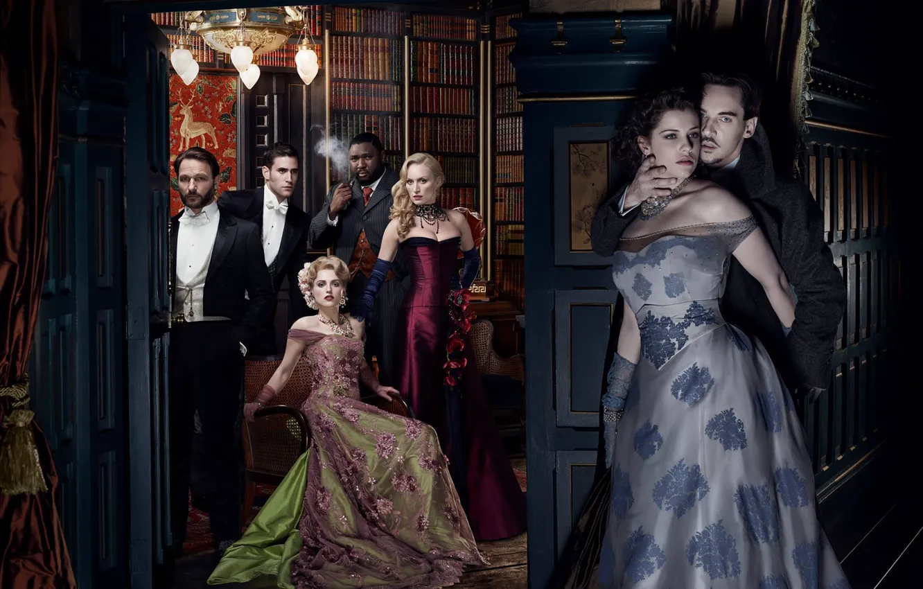 Фото обои сериал, Dracula, Дракула, Jonathan Rhys Meyers, Джонатан Риз Майерс, Джессика Де Гау