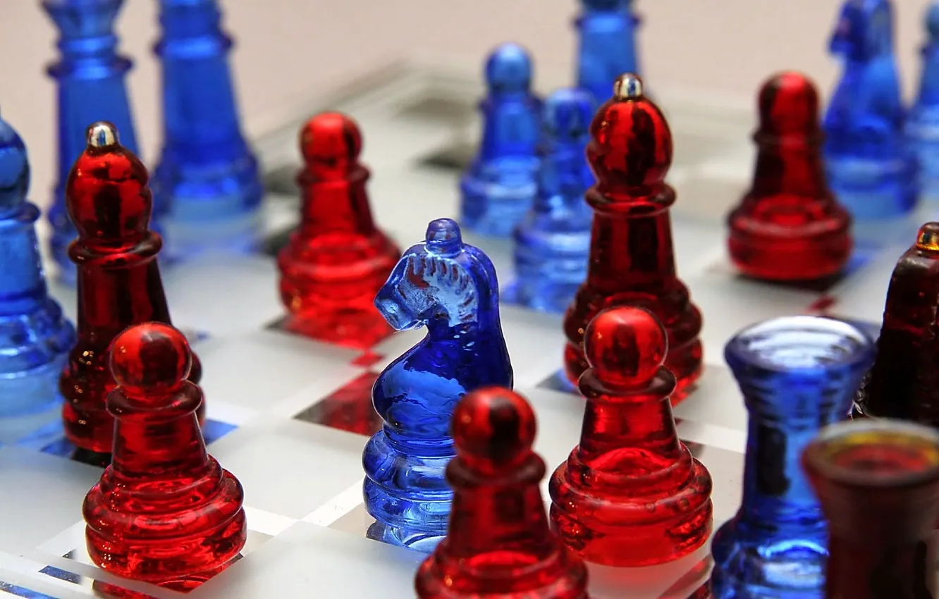 Фото обои шахматы, фигура, игровая доска
