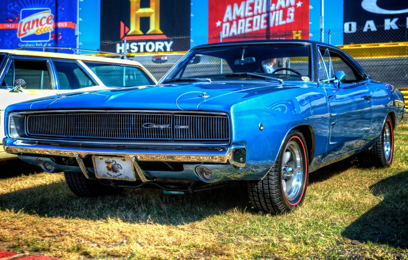 Фото обои Машина, Dodge, Charger, 1968, Muscle Car