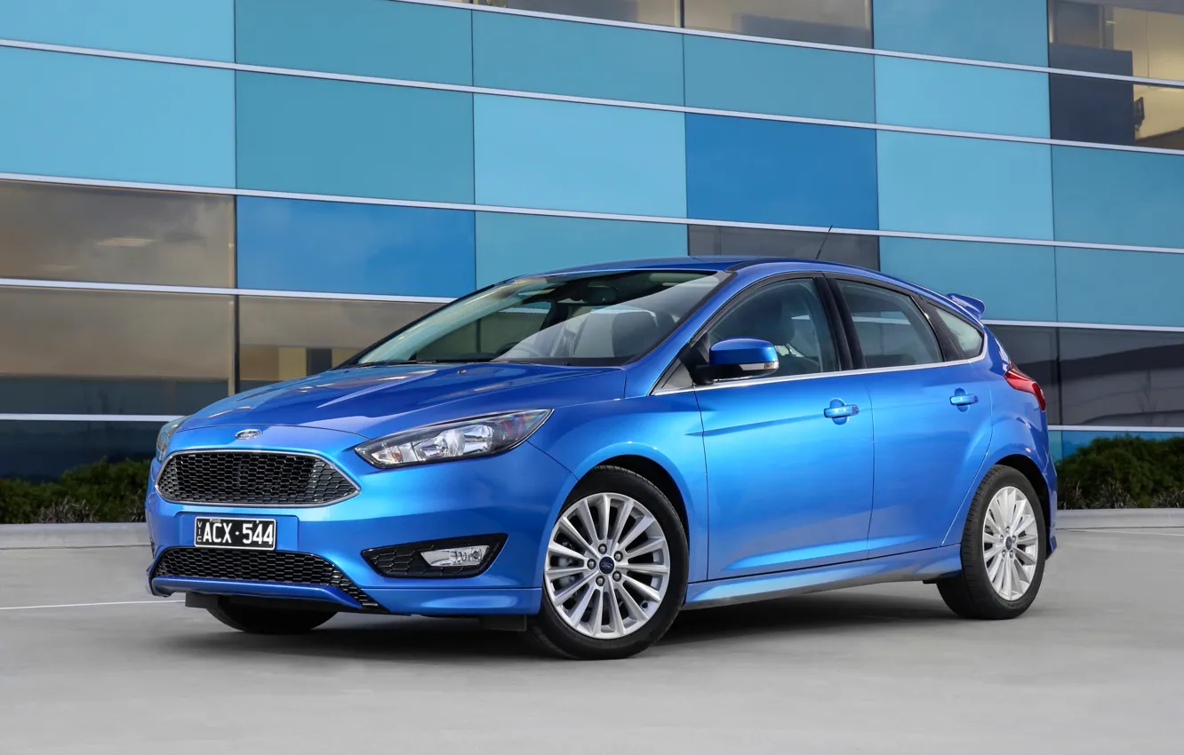 Фото обои синий, Ford, фокус, Focus, форд, 2015