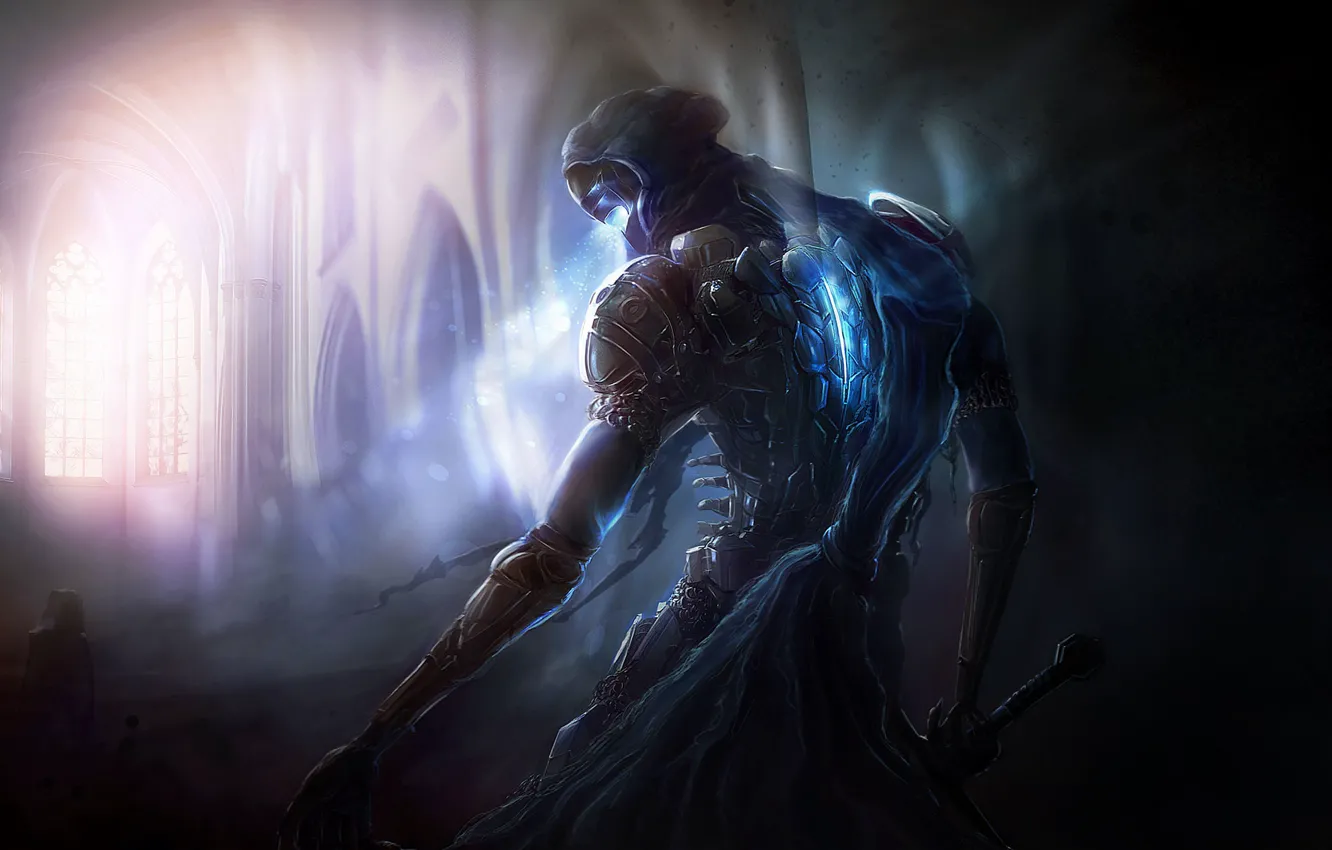 Фото обои фантастика, дух, воин, арт, fantasy, Dark Souls, Concept Art, Characters