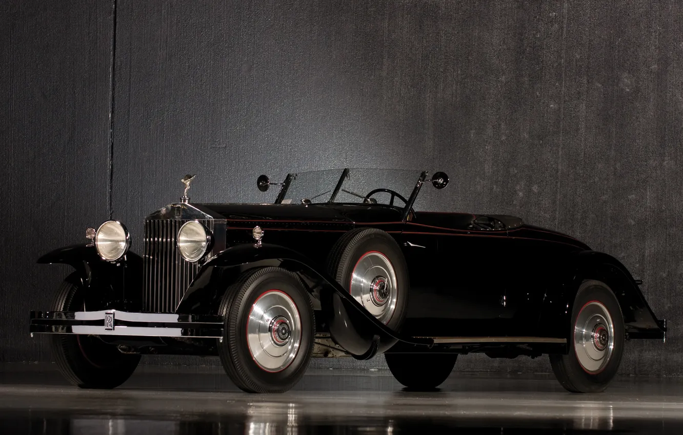Фото обои Roadster, 1932, ретро автомобили, retro cars, Rolls-Royce Phantom II, Henley Brewster, Rolls-Royce Phantom II Henley …