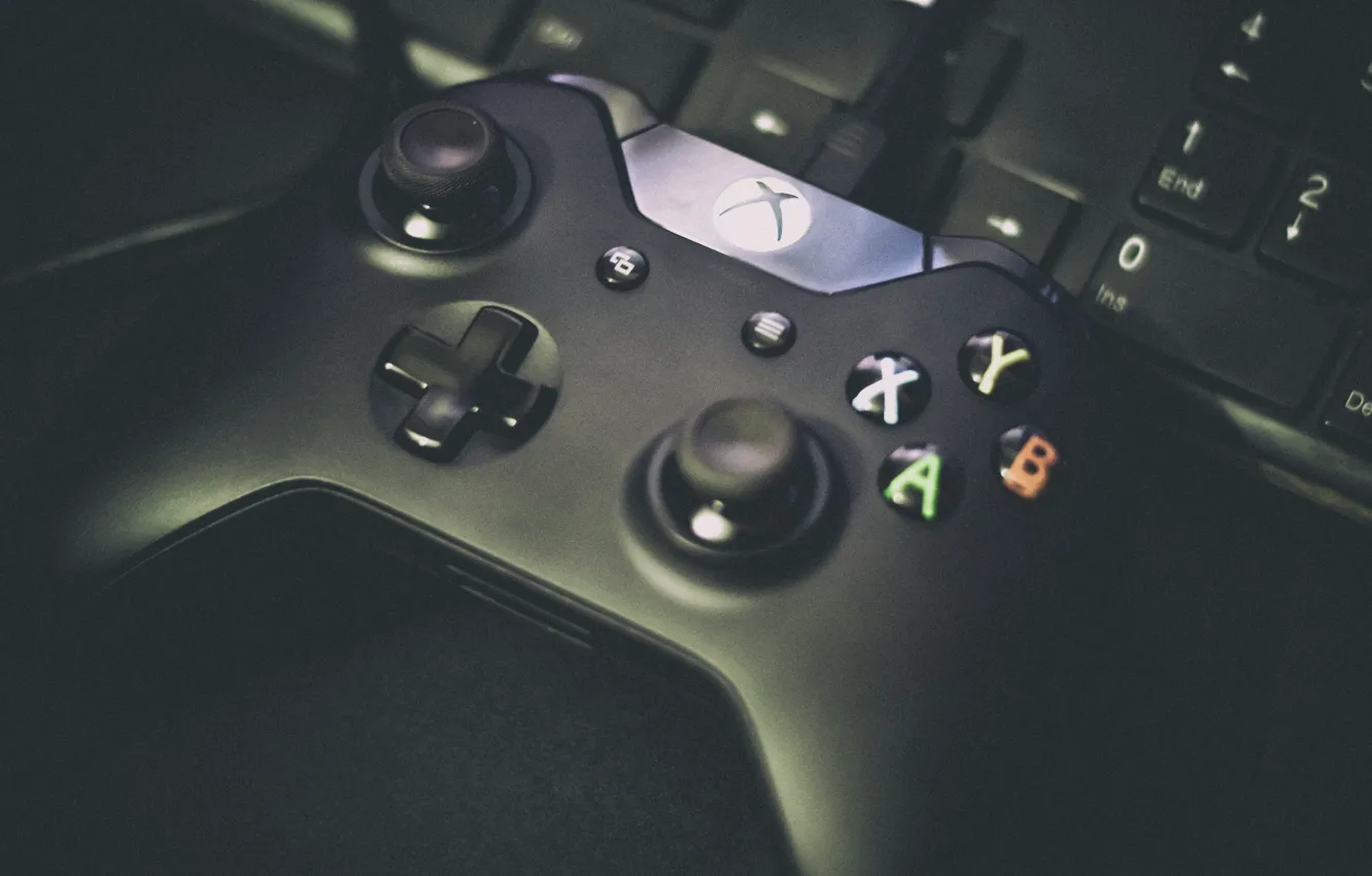 Фото обои кнопки, клавиатура, приставка, xbox, геймпад, gamepad, Xbox One, стики