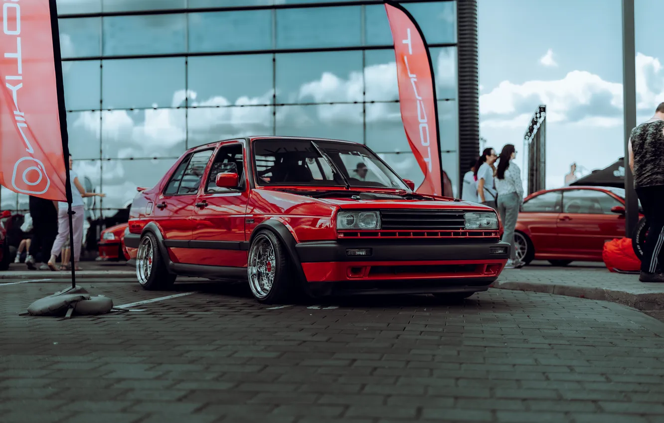 Фото обои volkswagen, volkswagen jetta, stance, lowdaily, azkojk