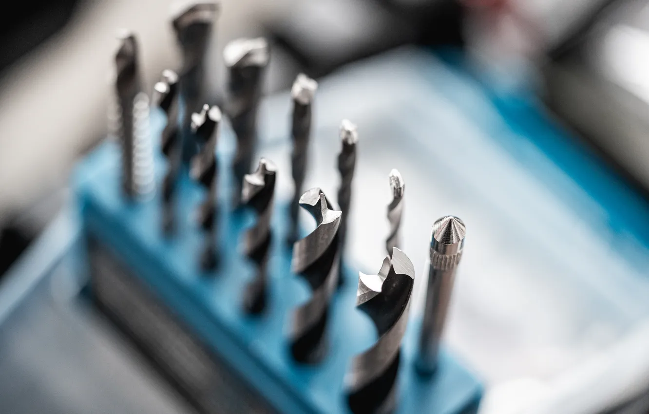 Фото обои metal, quality, drill bits