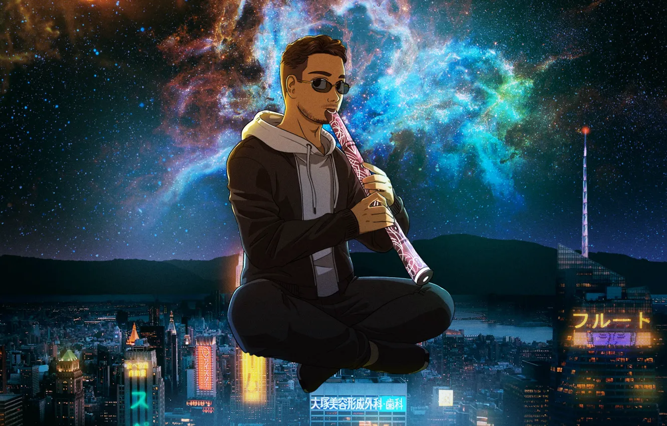 Фото обои Music, Cover, Monstercat, Space Flute, Julian Calor