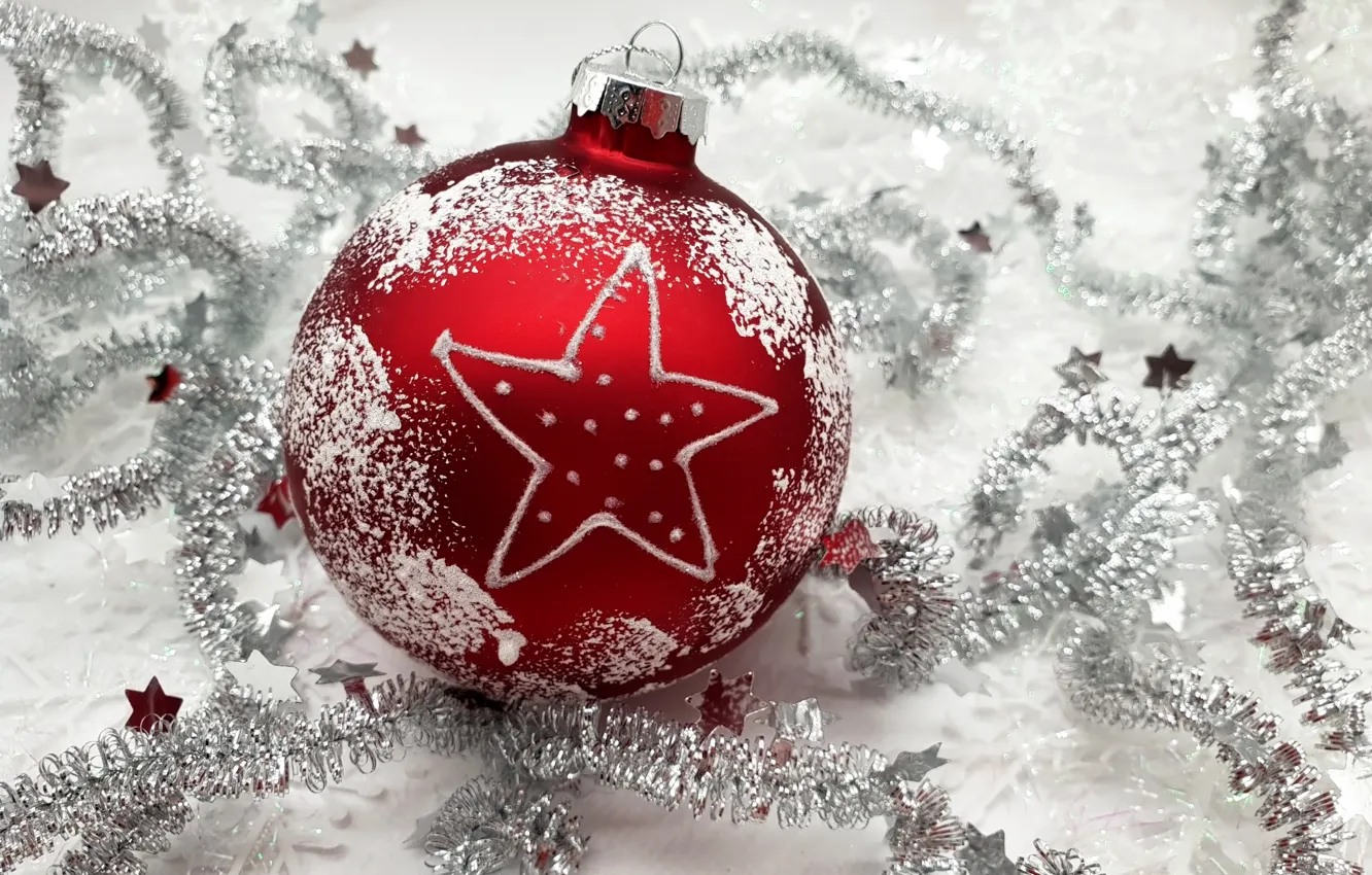 Фото обои украшения, шары, Рождество, Новый год, new year, мишура, Christmas, balls