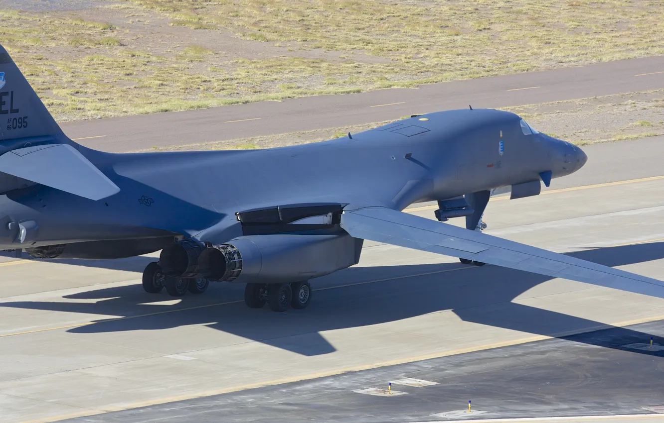 Фото обои Lancer, бомбардировщик, B-1B, стратегический, Rockwell, сверхзвуковой