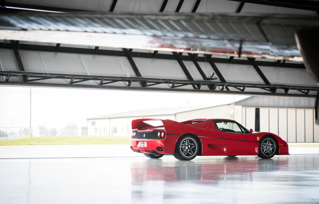 Фото обои Ferrari, спорткар, кабриолет, 1995, F50, Ferrari F50