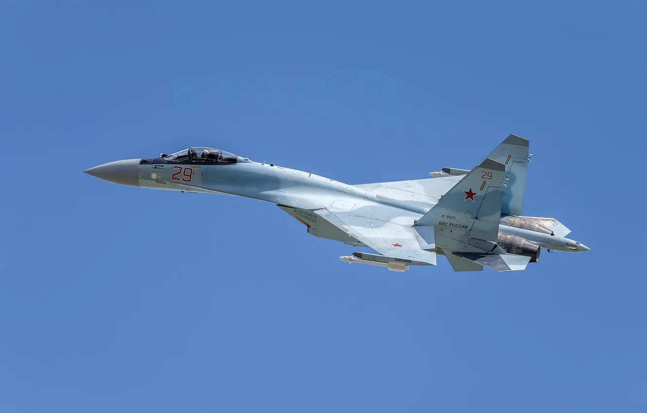 Фото обои Су-35С, многоцелевой истребитель, ВВС России, SU-35S