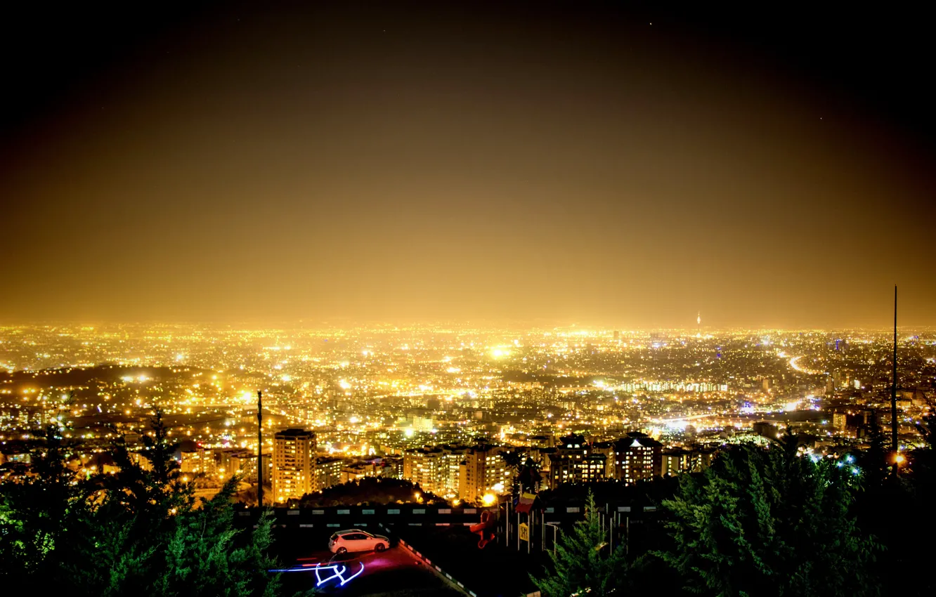 Фото обои ночь, night, Иран, Iran, Тегеран, Tehran