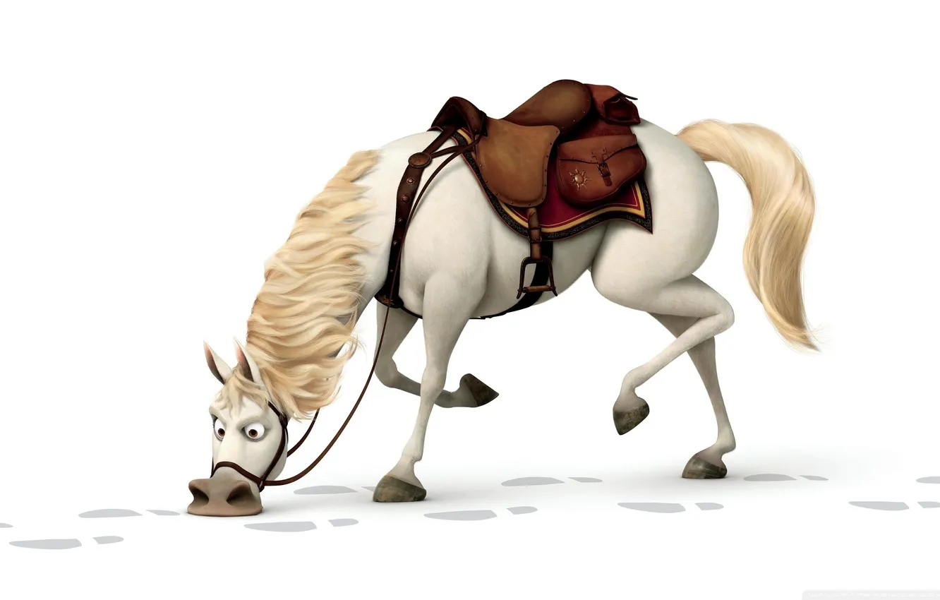 Фото обои Tangled, рапунцель, Maximus, Cartoon, Horse