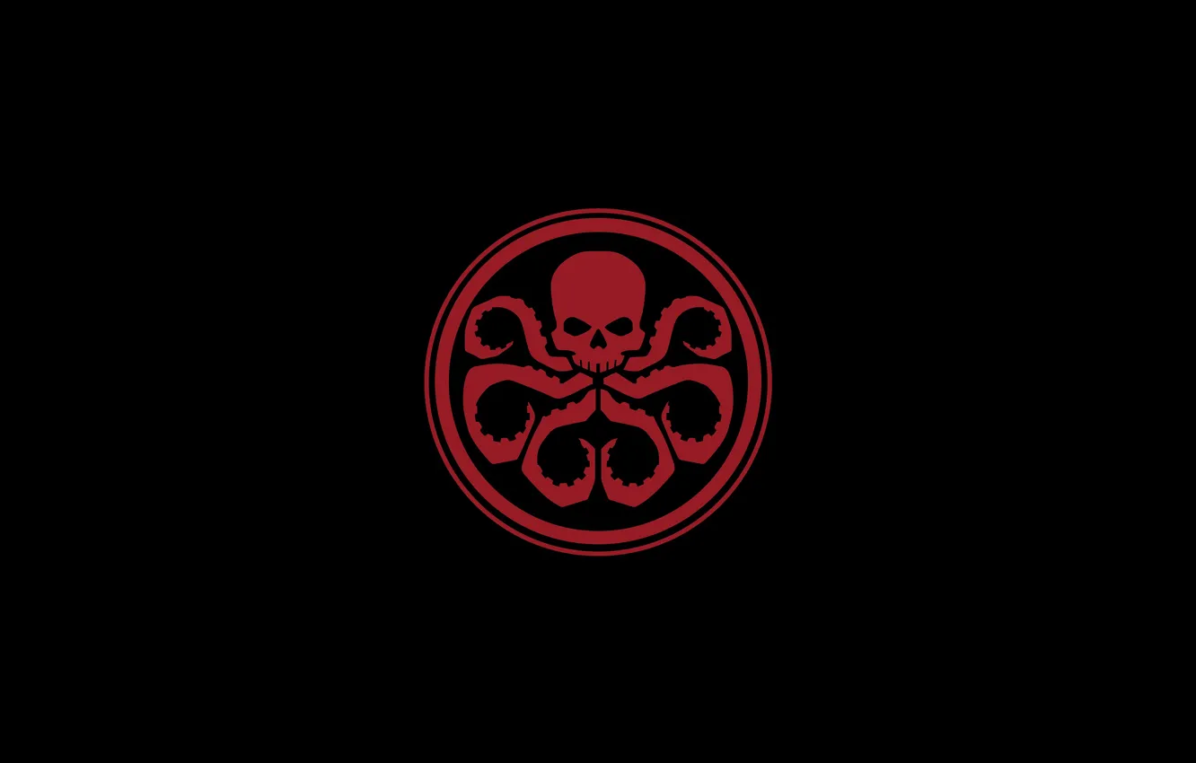 Фото обои skull, red, Marvel, tentacles, Hydra, Hail