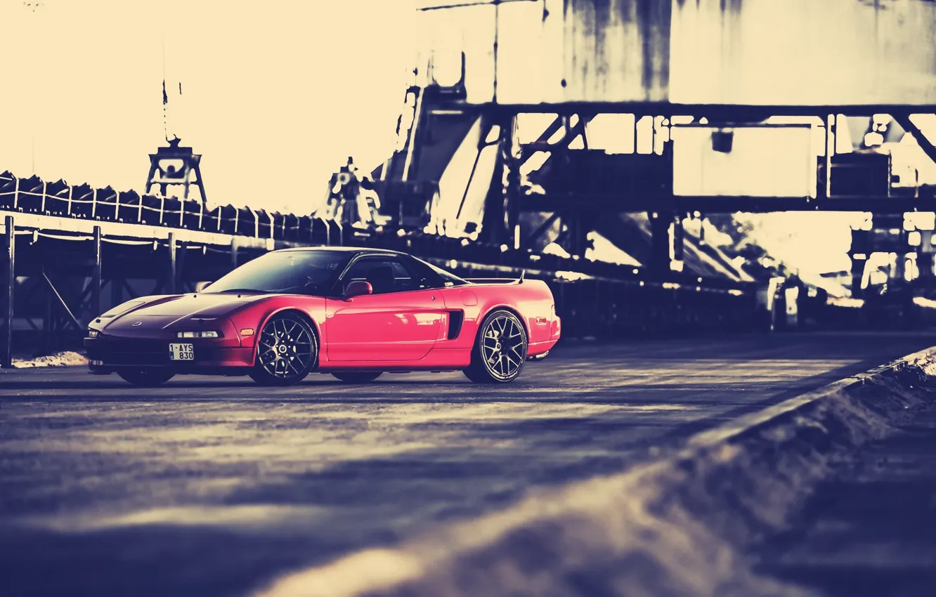 Фото обои car, red, honda nsx