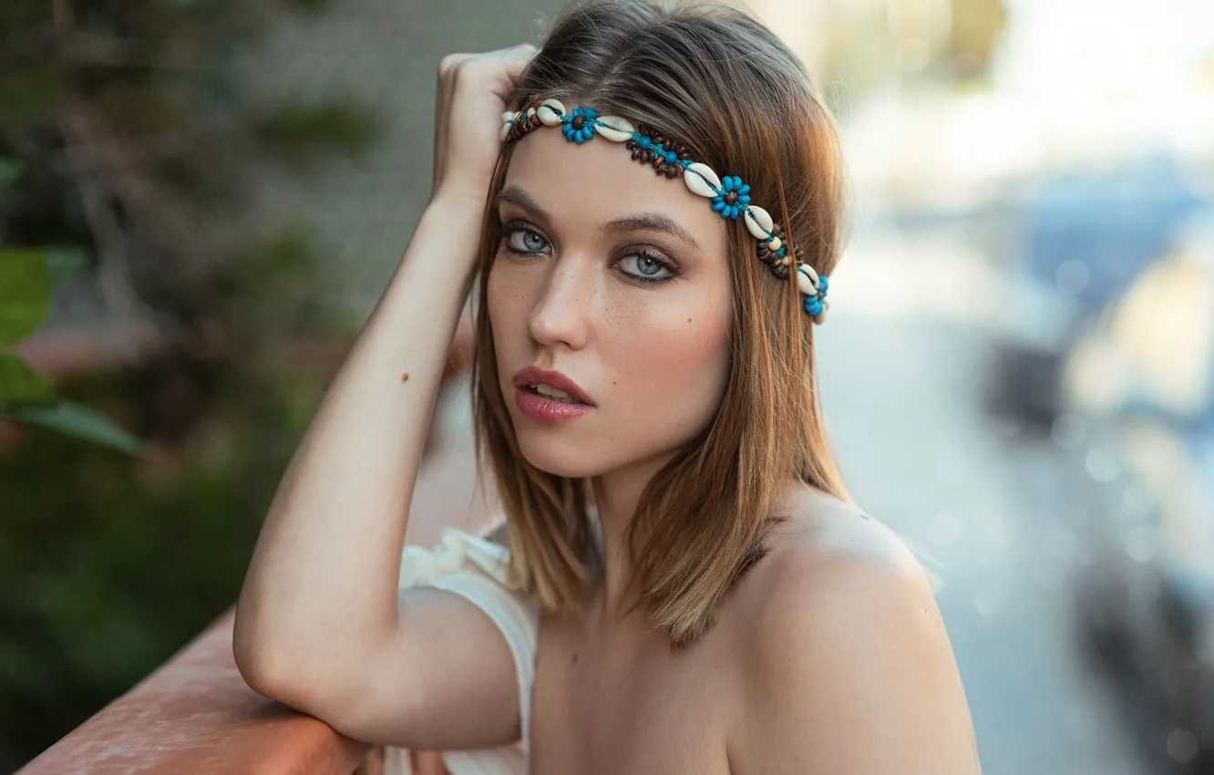 Фото обои Екатерина, веснушки, губки, Javier Jayma