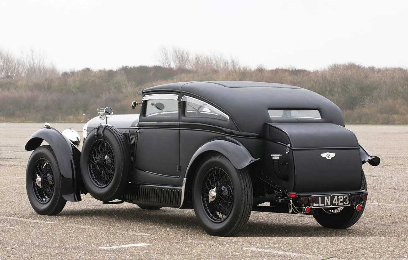 Фото обои Bentley, 1931, 1930, Speed 6, Back Side, Bentley Speed Six, Speed Six, Blue Train