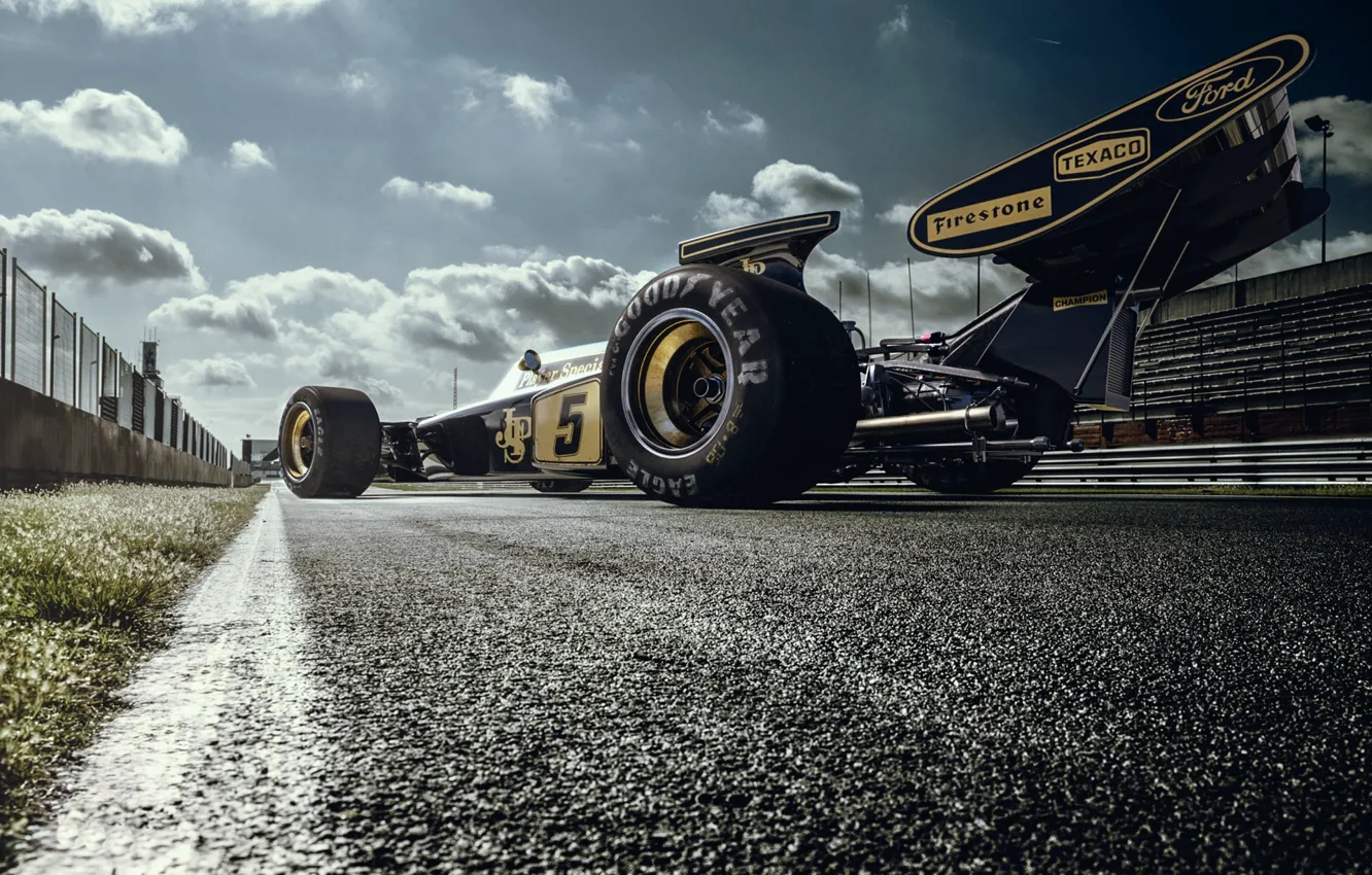 Фото обои Lotus, Лотус, Car, Race, Болид, Трек, Track, 72D