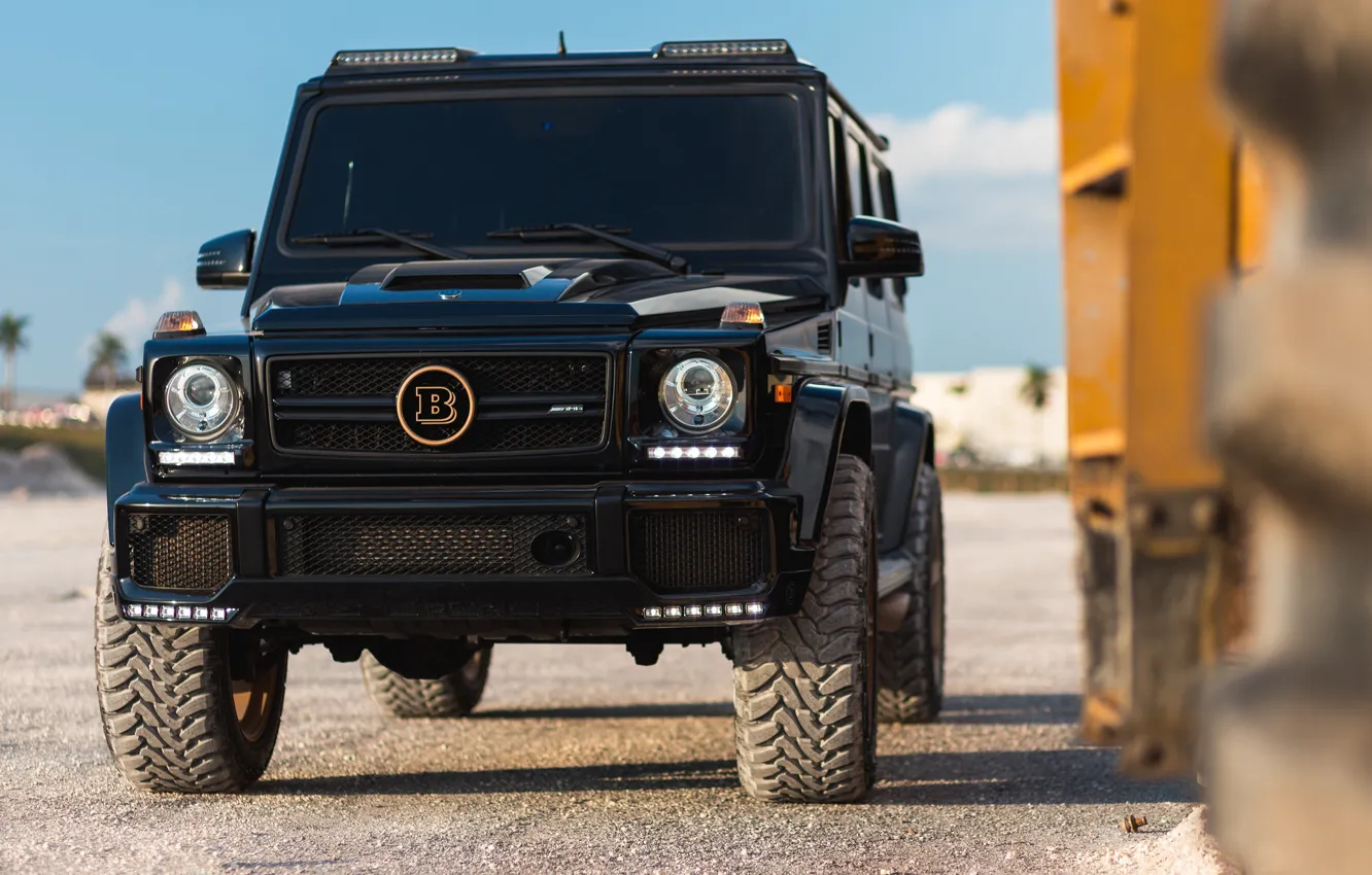 Фото обои Mercedes, Brabus, AMG, Black, G63, Stones, W463, Career