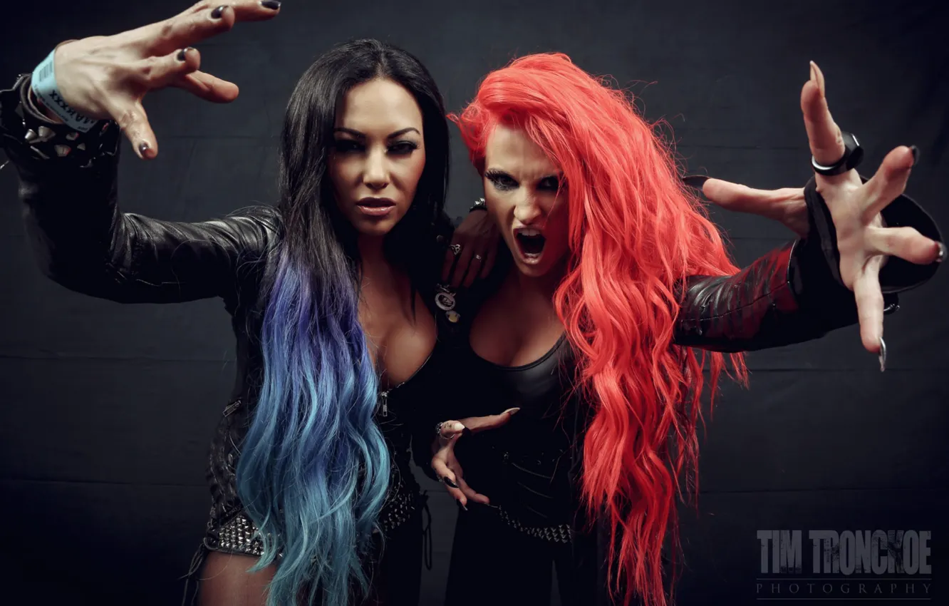Фото обои metalcore, butcher babies, carla harvey, heidi shepherd, female fronted metal