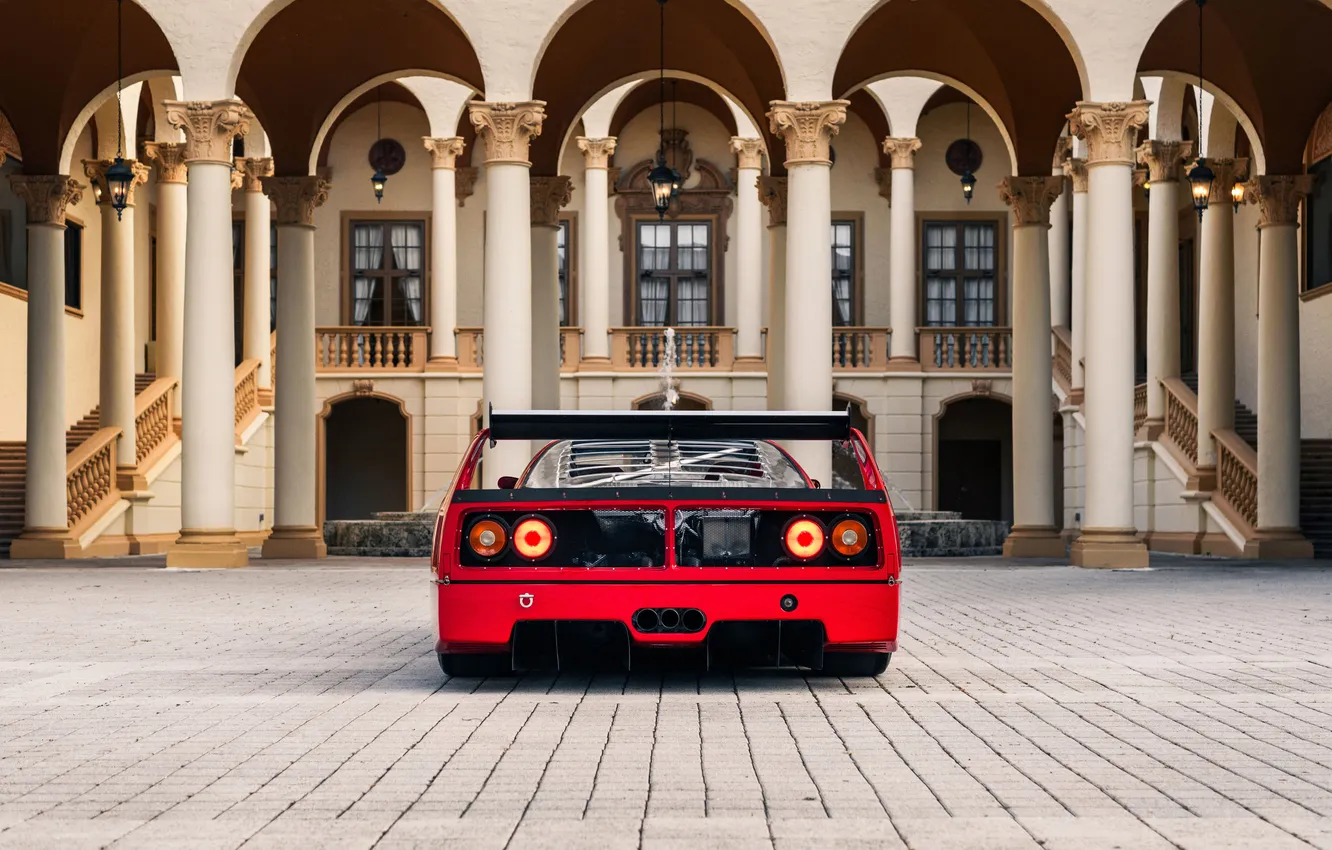 Фото обои Ferrari, суперкар, supercar, 1992, единственный экземпляр, the only instance, by Michelotto, Ferrari F40 LM GTC